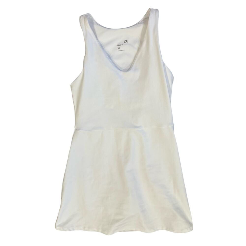 Gap Fit White Tennis Dress Tank Style Under Shorts Women's XS